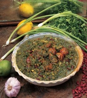 Fresh herb khoresh (Khoresh-e qormeh sabzi)