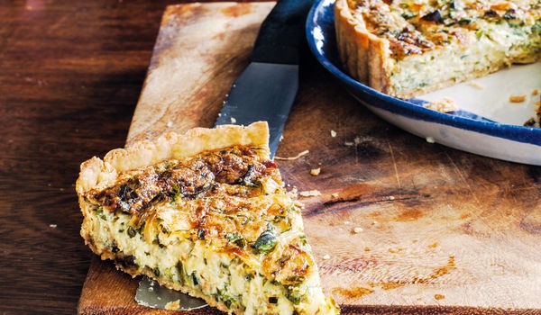 Fresh herb tart