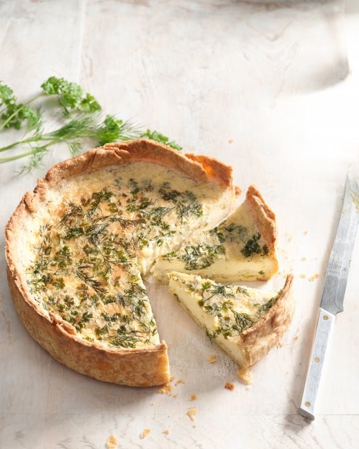 Fresh herbs quiche