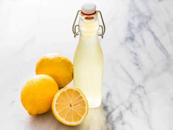 Fresh lemon syrup