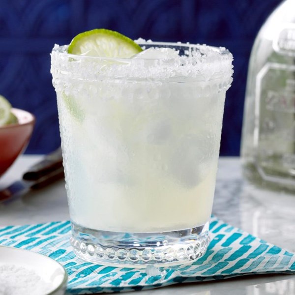 Fresh lime margaritas