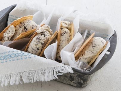 Fresh mint chip gelato