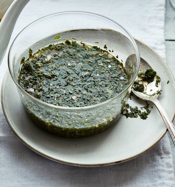 Fresh mint sauce