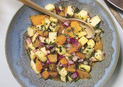 Fresh orange-apple chutney