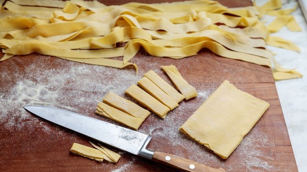 Fresh pappardelle with grandma's Bolognese