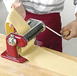 Fresh pasta for lasagne