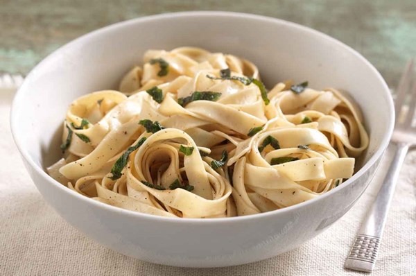 Fresh pasta with sage butter
