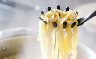 Fresh pasta without a machine with olive oil pasta