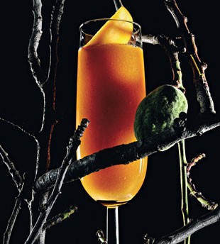 Fresh peach Bellini jelly