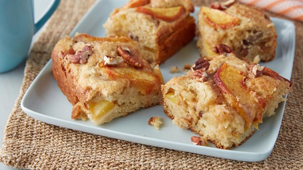 Fresh peach cake