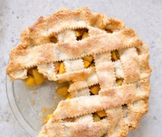 Fresh peach pie
