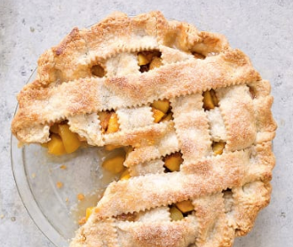 Fresh peach pie