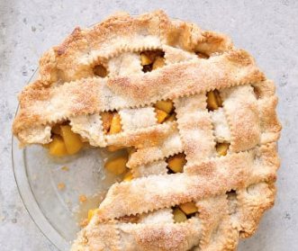 Fresh peach pie
