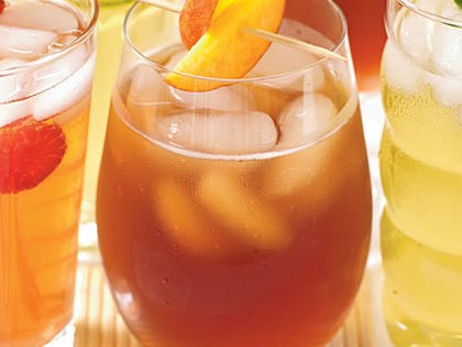 Fresh peach syrup