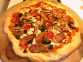 Fresh pizza dough