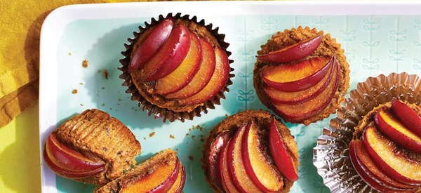 Fresh plum cupcakes