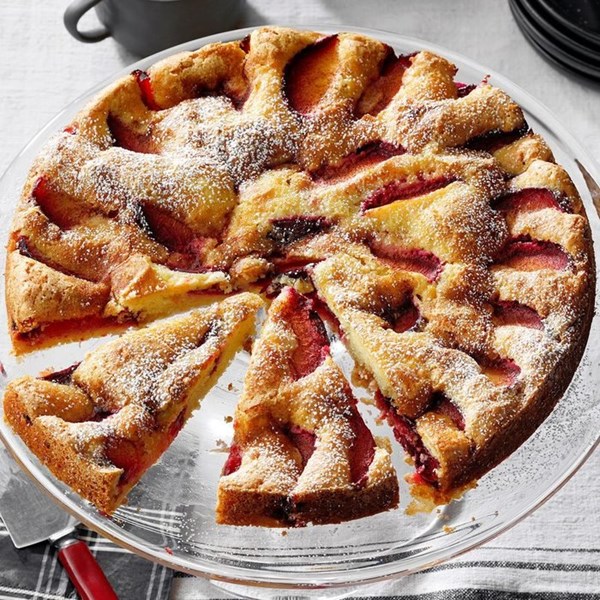 Fresh plum kuchen