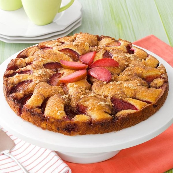 Fresh plum kuchen