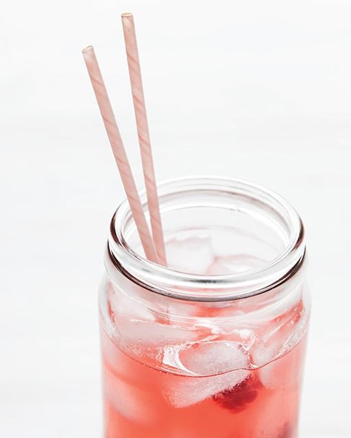 Fresh raspberry lemonade
