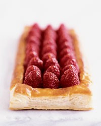 Fresh raspberry tart