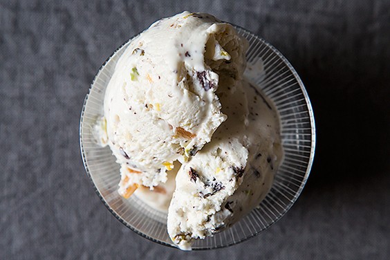 Fresh ricotta ice cream