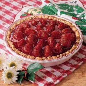 Fresh strawberry pie