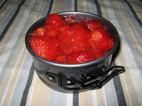 Fresh strawberry pie