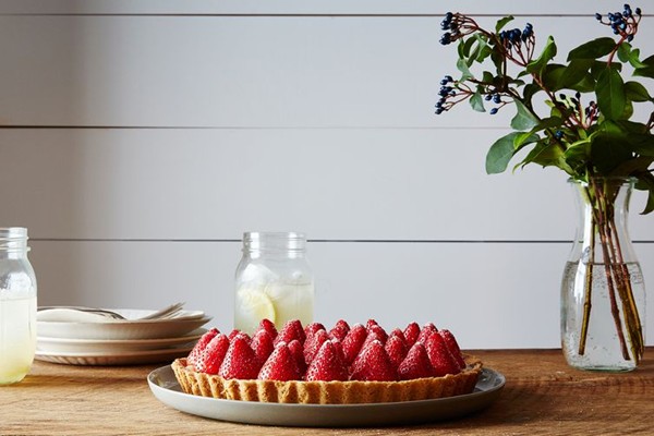 Fresh strawberry tart