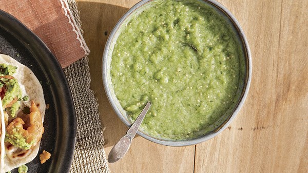 Fresh tomatillo salsa