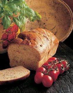 Fresh tomato and basil loaf