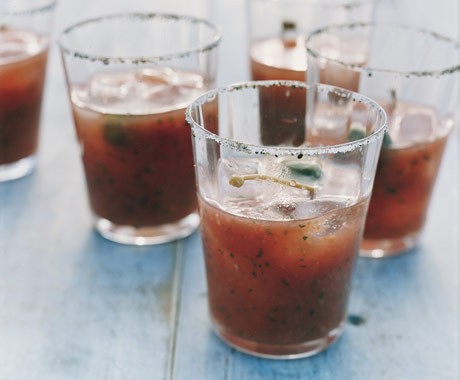 Fresh tomato Bloody Marys