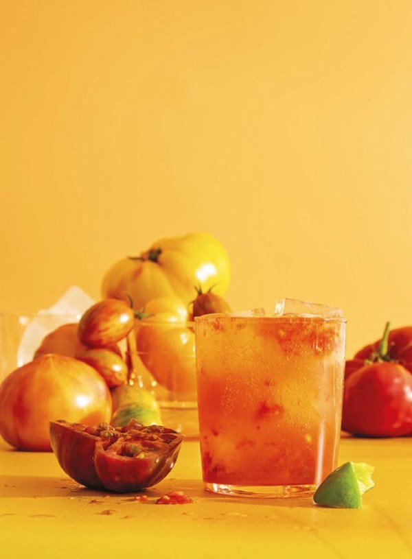Fresh tomato michelada