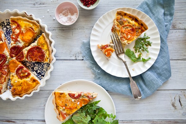 Fresh tomato tart