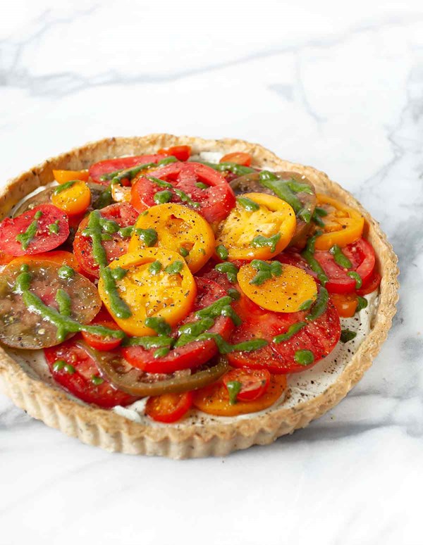 Fresh tomato tart