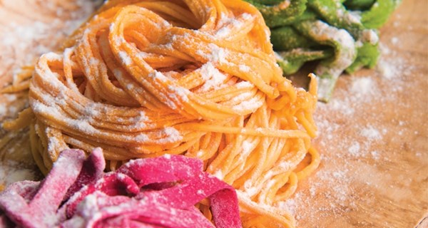 Fresh vegetable pasta