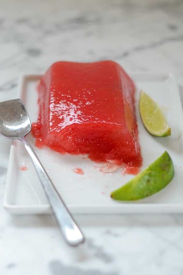 Fresh watermelon-lime jelly