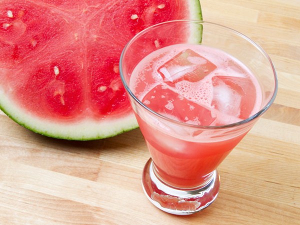 Fresh watermelon margaritas