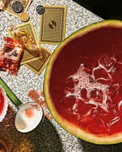 Fresh watermelon soju cocktail (西瓜烧酒)