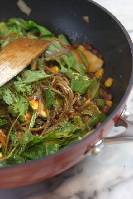 Fridge bottom use it all up veggie stir fry