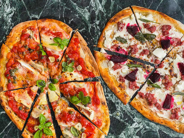Fridge raid naan "pizza"