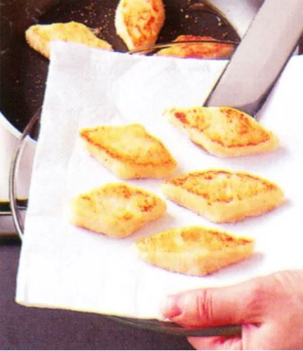 Fried baked custard