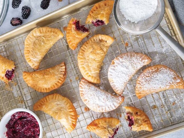 Fried blackberry-honey hand pies