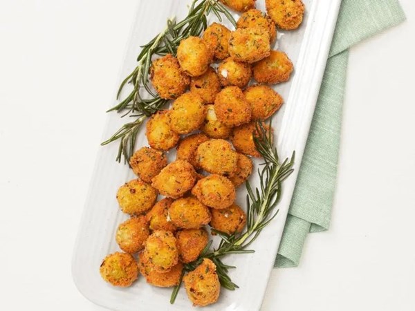 Fried blue cheese-stuffed olives
