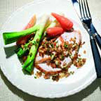 Fried breadcrumbs with lemon