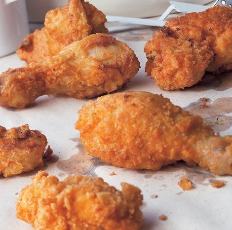 Fried buttermilk-marinated chicken