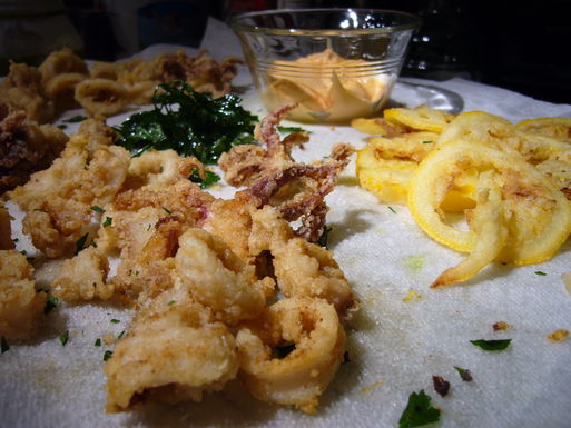 Fried calamari