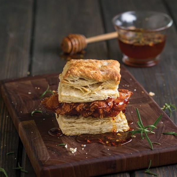 Fried chicken biscuits