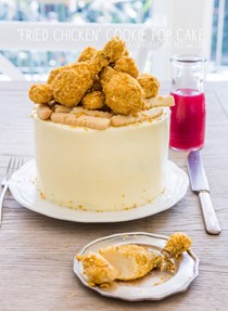 'Fried chicken' cookie pop cake