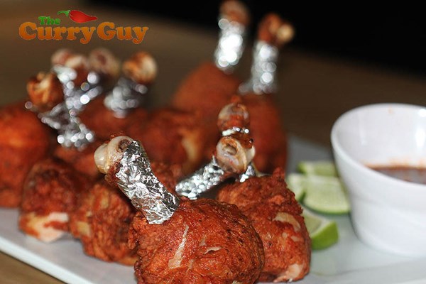 Fried chicken lollipops