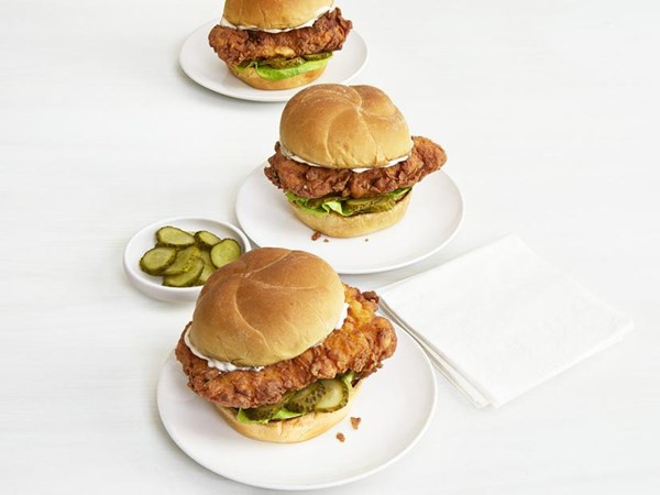 Fried chicken sandwiches